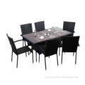 outdoor 5pc rattan dining set